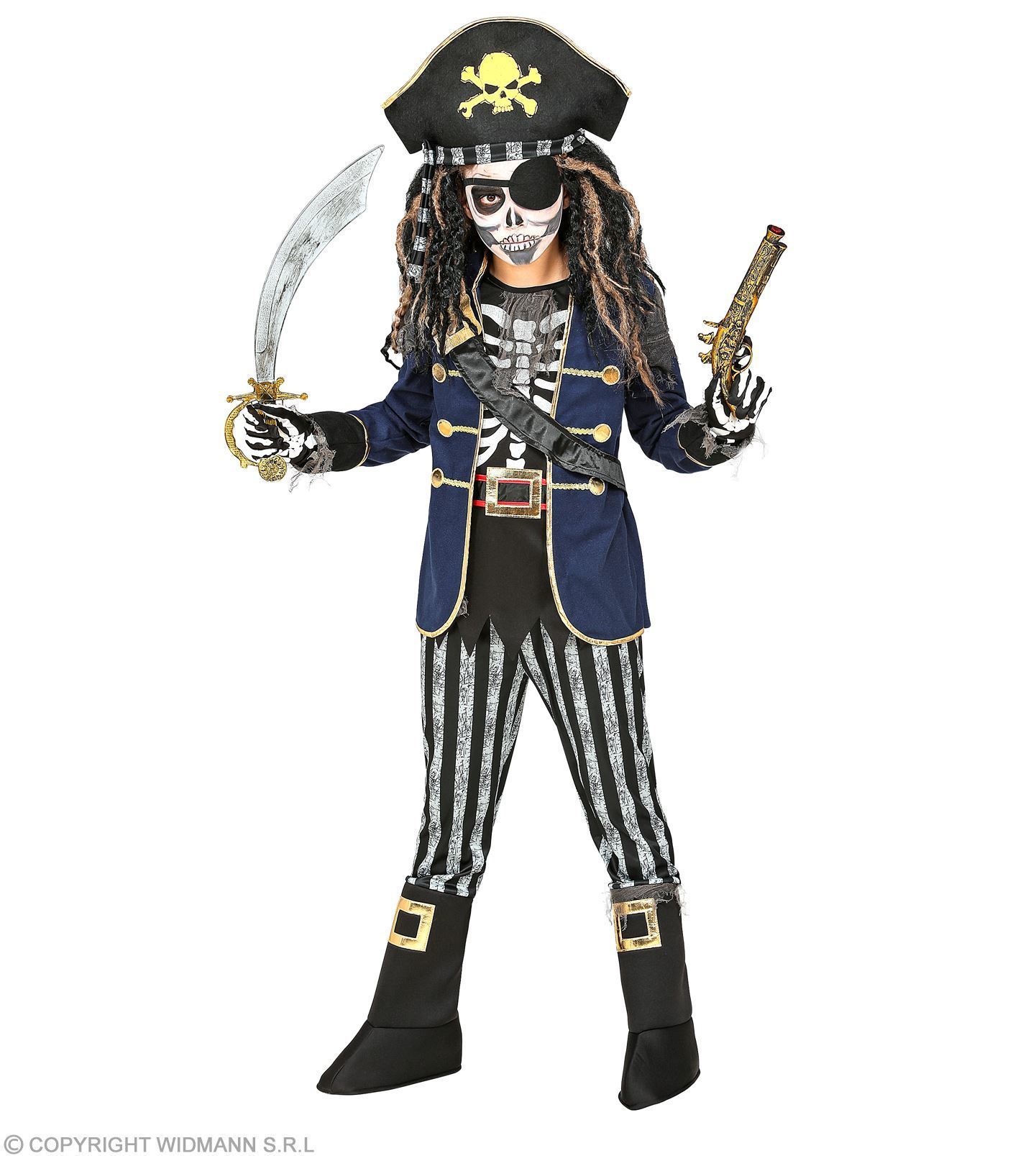 Kapitein skelet voor kinderen voor