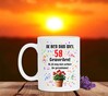 foto 3 leuke beker verjaardag geranium mok 58 jaar leeftijd grappig orgineel 