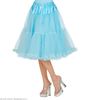 Lichtblauwe tulle rok met petticoat dames