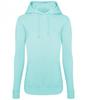 Mint blauwe Dames Hoodie Ladies College hooded sweatshirt