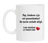 Mok beker Pap, kinderen zijn net pannenkoeken! De eerste mislukt altijd. Fijne verjaardag je tweede kind