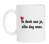 Mok Ik denk aan je, elke dag weer missen gemis eenzaam valentijn liefde