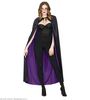 foto 2 Omkeerbare cape vampier 130cm, zwart paars Halloween