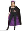 foto 3 Omkeerbare cape vampier 130cm, zwart paars Halloween