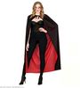 foto 2 omkeerbare cape vampier 130cm, zwart rood Halloween