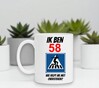 foto 4 Orginele beker verjaardag 58 jaar leuke leeftijd humor 