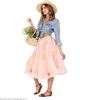 foto 4 oud roze tulle rok met petticoat dames
