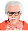 foto 3 Oude opa set pruik snor en bril grijs