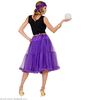 foto 3 Paarse tulle rok met petticoat dames