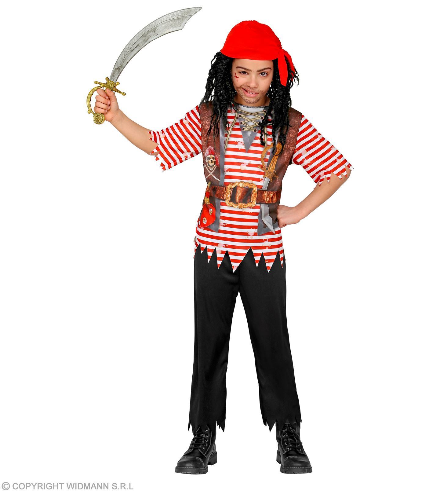 Piraten verkleedpak jongens piraat jongen vrolijke kleuren