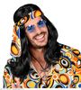 foto 3 pruik, 70's disco met hoofdband zwart