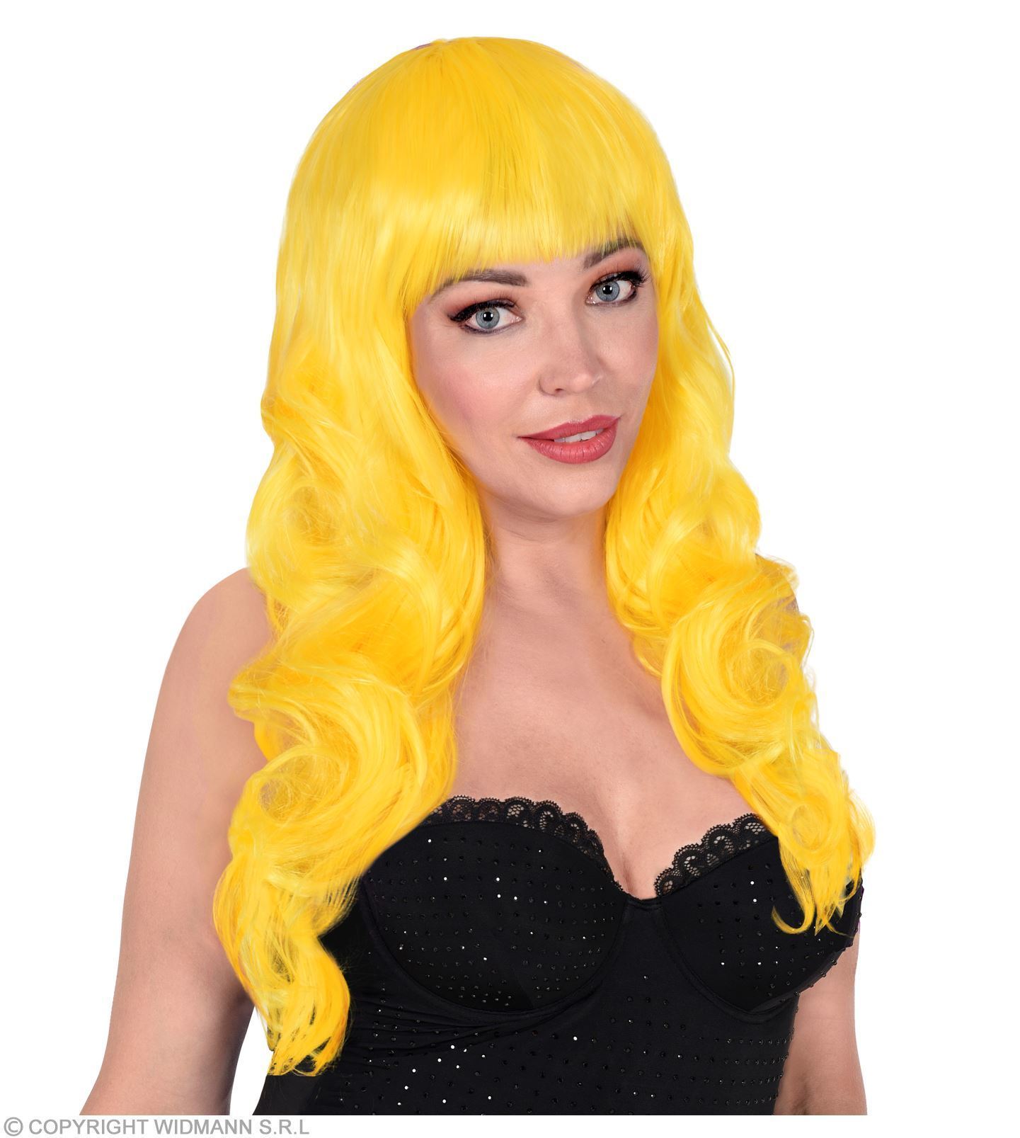 Pruik, Bella geel lang haar