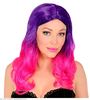 foto 1 pruik, droomhaar roze wat verloopt naar paars