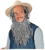 foto 4 Pruik hoofdbedekking Amish met baard en bril grijs