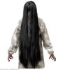 pruik, kwade geest zwart 100cm heel lang haar