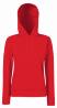 Rode Dames sweater Lady-Fit met gevoerde capuchon hooded rood
