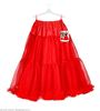 foto 5 Rode tulle rok met petticoat dames