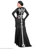 Skelet jurk lang dames kostuum Halloween lange jurk skelet