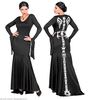 foto 3 Skelet jurk lang dames kostuum Halloween lange jurk skelet