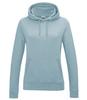Sky blue Dames Hoodie Ladies College hooded sweatshirt blauw