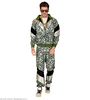 foto 3 Stap in de disco tijdsmachine retro trainingspak met dollar biljetten voor foute funky feestjes