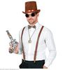 foto 4 steampunk set bretels, vlinderdas, bril