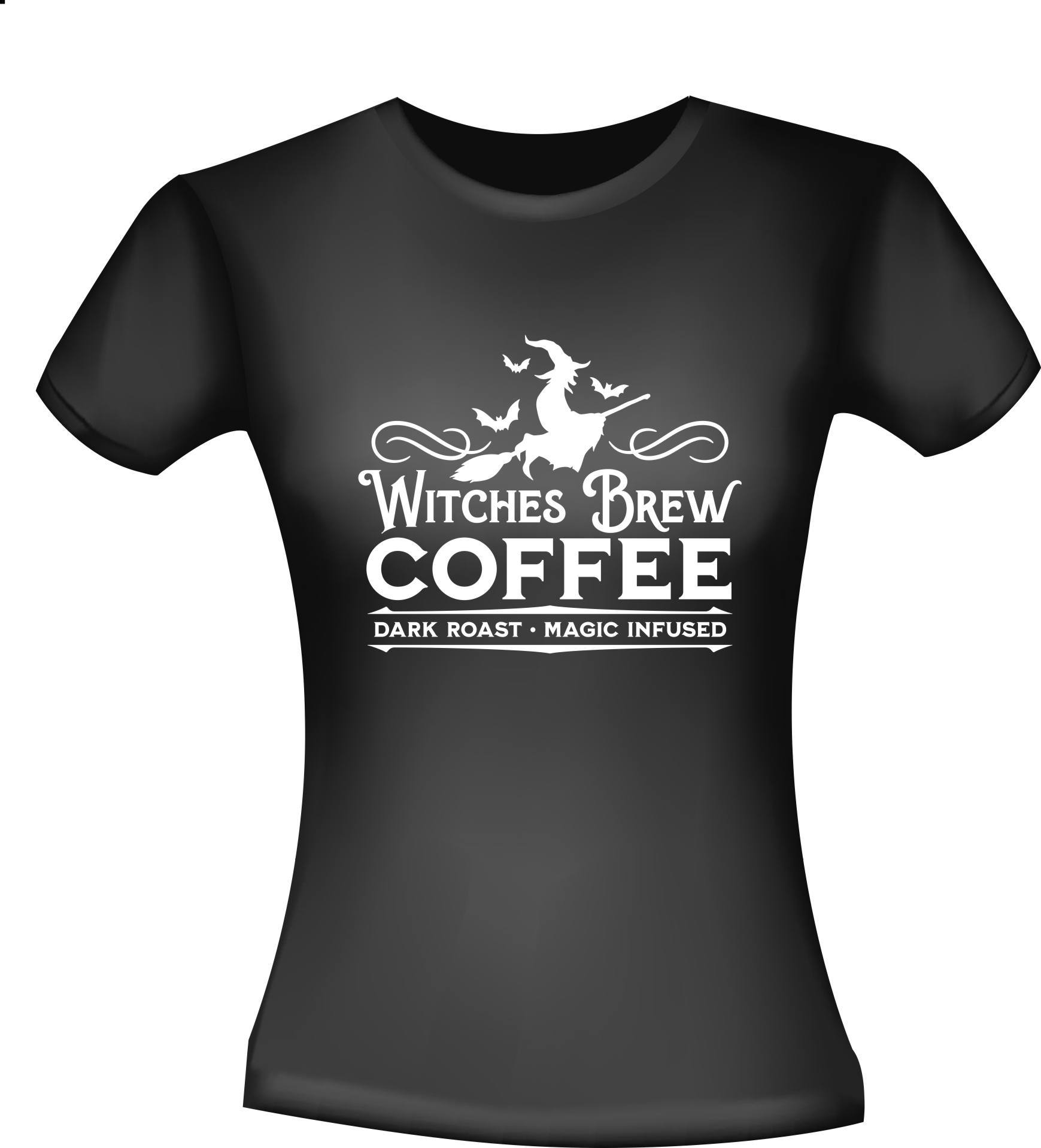 T-shirt witches brew coffee halloween heksen