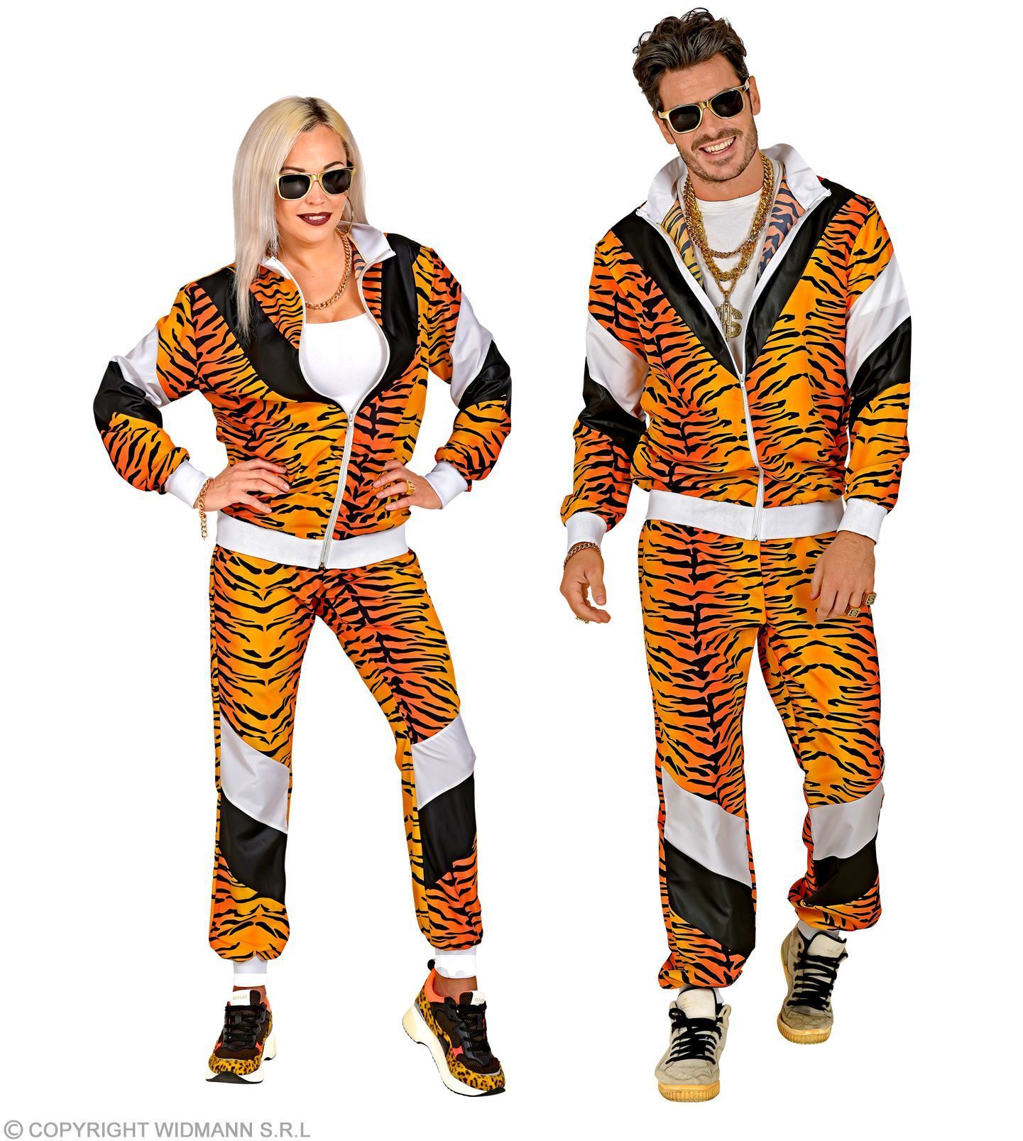 Trainingspak met tijgerprint panterprint Carnaval 