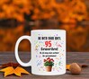 foto 4 verjaardag mok leeftijd 95 jaar tekst geraniums en colour print