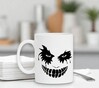 foto 2 Witte mok scary face halloween eng gezicht