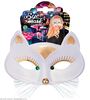 foto 3 witte oogmasker kat, wit