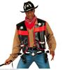 foto 2 Zwart Cowboy vest volwassen