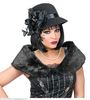 foto 2 zwarte hoed roaring 20's hoed jaren twintig vorige eeuw hoed zwart