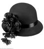 foto 4 zwarte hoed roaring 20's hoed jaren twintig vorige eeuw hoed zwart