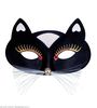 foto 2 zwarte oogmasker kat, zwart