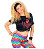 foto 2 Zweetband set zwart disco 80's en 90's foute party