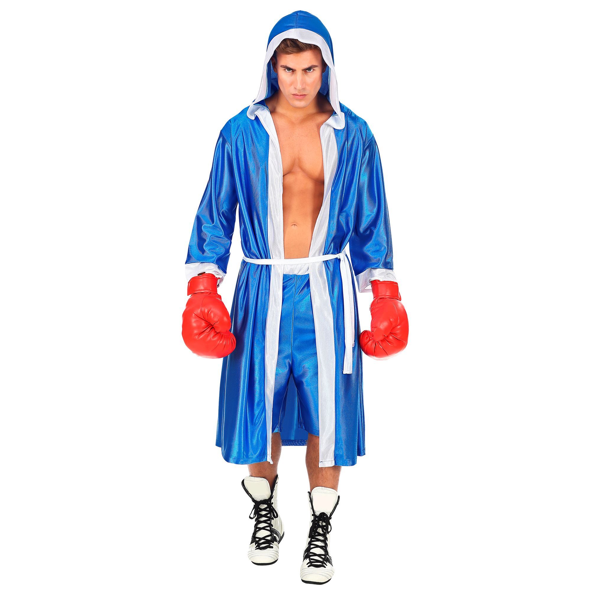  Volwassen bokser verkleedkleding blauw de ultieme outfit voor thema feesten