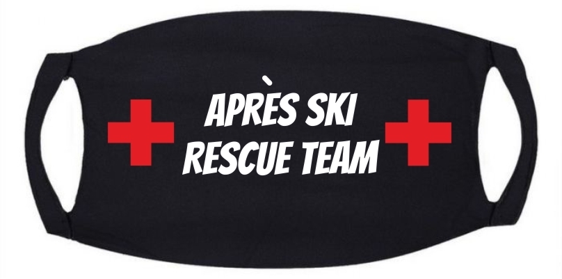 Apres ski rescue mondkapje