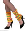 foto 1 Beenwarmers neon multi kleuren geel groen roze oranje Carnaval