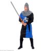 foto 2 Blauwe Middeleeuwse strijder kostuum Ridder outfitje blauw volwassen heren