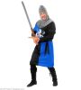 foto 3 Blauwe Middeleeuwse strijder kostuum Ridder outfitje blauw volwassen heren