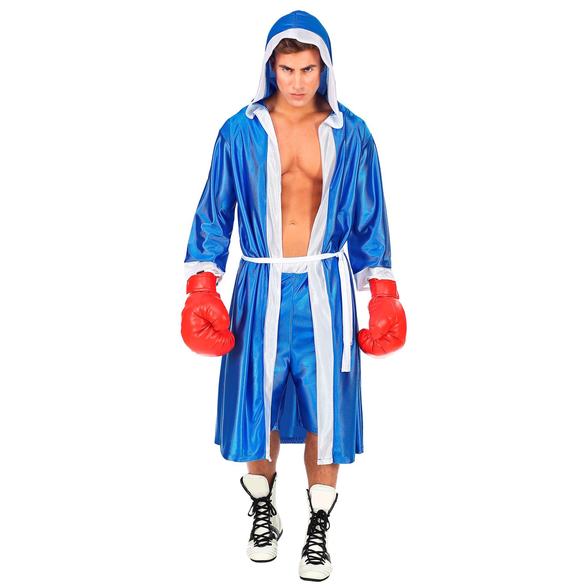 Bokser outfitje blauw Kostuum bokser