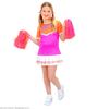 Cheerleader kostuum kind oranje met roze
