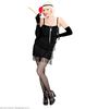 Detroit Flapper zwart Vrouw Kostuum dames flapper
