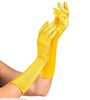 foto 3 Gele handschoenen satijn elastaan 40 cm