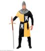foto 3 Gele Middeleeuwse strijder kostuum Ridder outfitje geel volwassen heren