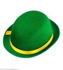 Groene bolhoed met gele band