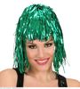 foto 1 Groene disco pruik met slierten