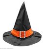 foto 2 Heksenhoed voor kinderen met riem en sluiting oranje