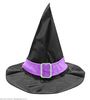 foto 2 Heksenhoed voor kinderen met riem en sluiting paars